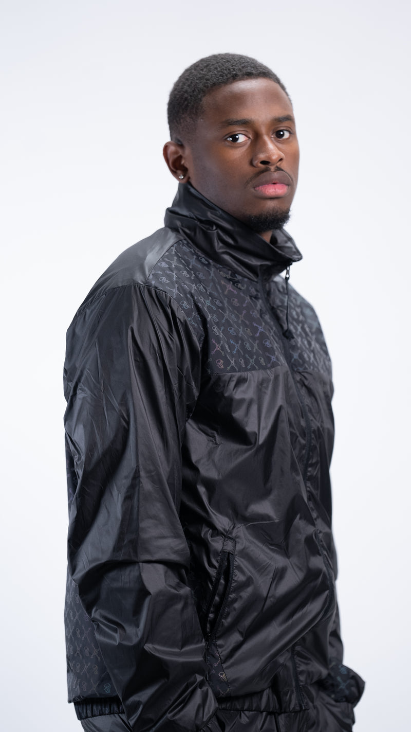 REDFILLS NEO TECH PATTERN IRIDESCENT TRACKSUIT