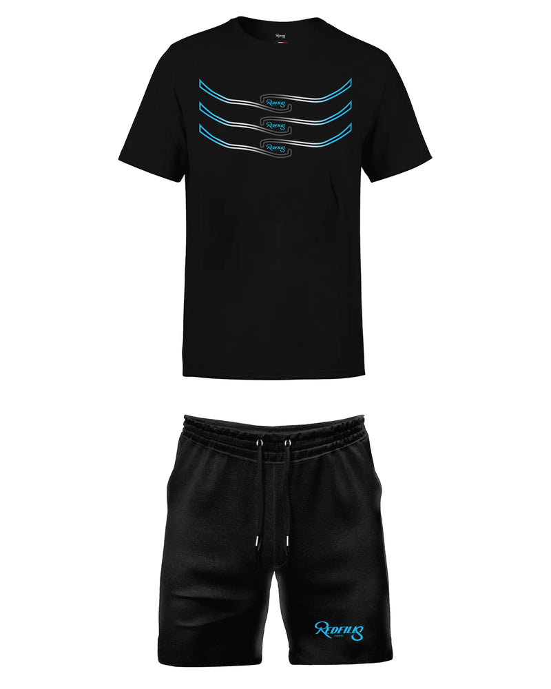 REDFILLS T-SHIRT SHORT SHARK BLUE BLACK PACK