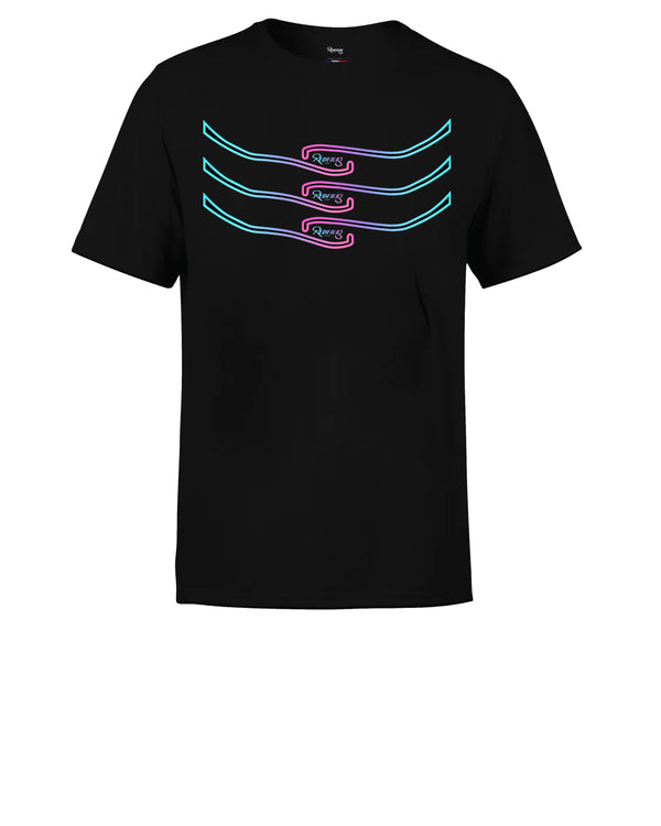 REDFILLS SHARK MERIDIAN BLACK T-SHIRT