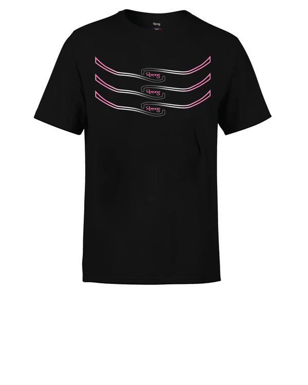 REDFILLS SHARK PINK BLACK T-SHIRT