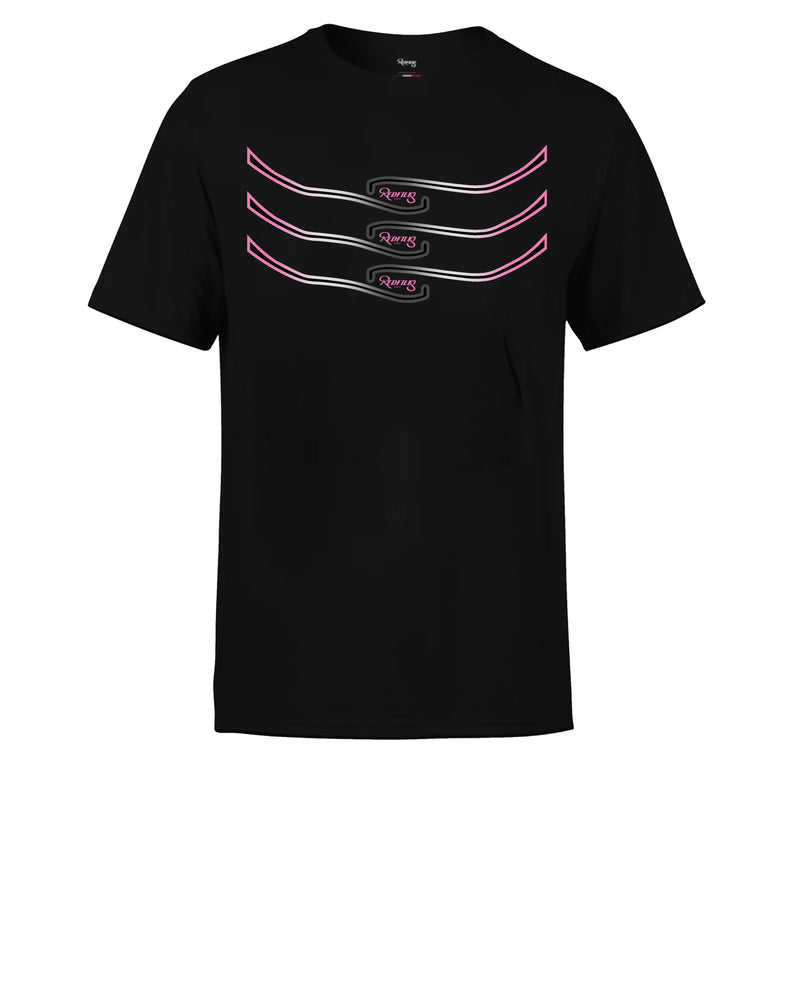 REDFILLS SHARK PINK BLACK T-SHIRT