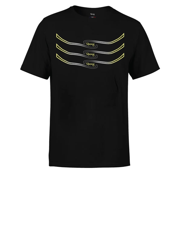 REDFILLS SHARK YELLOW BLACK T-SHIRT