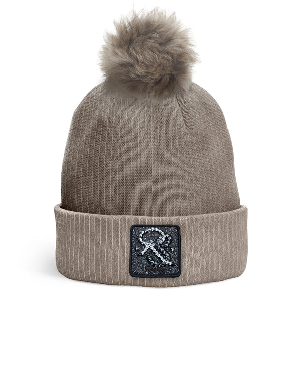 REDFILLS RS ICE BEIGE POMPOM BEANIE
