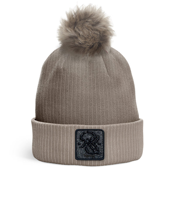 REDFILLS RS JET BEIGE POMPOM BEANIE