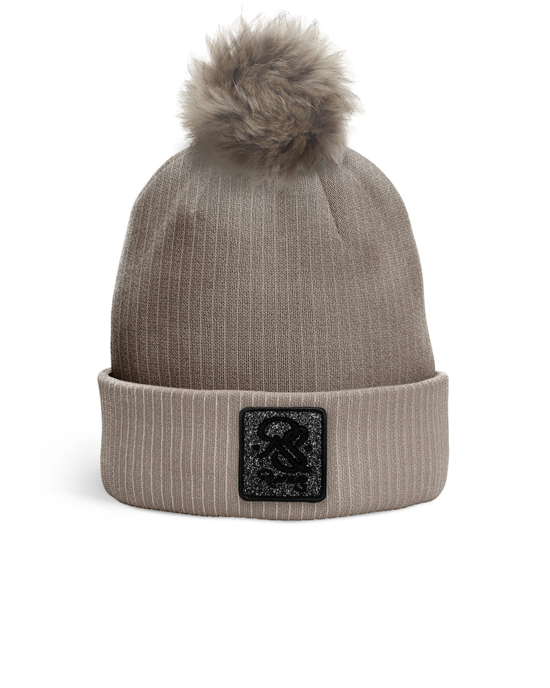 REDFILLS BEIGE POMPOM BEANIE