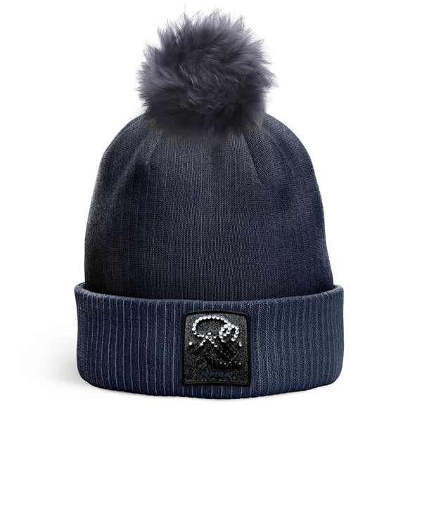 REDFILLS NAVY RS HIMALAYA POMPOM BEANIE