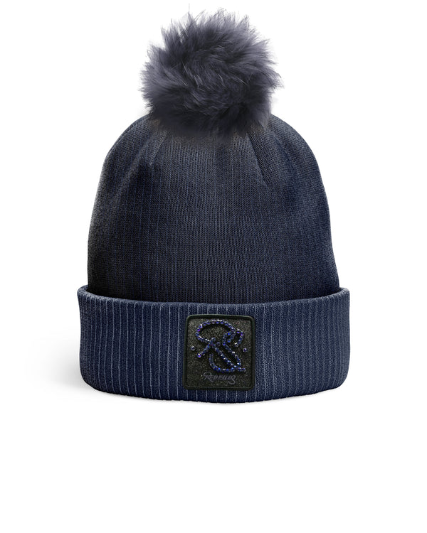 REDFILLS NAVY RS MERIDIAN POMPOM BEANIE