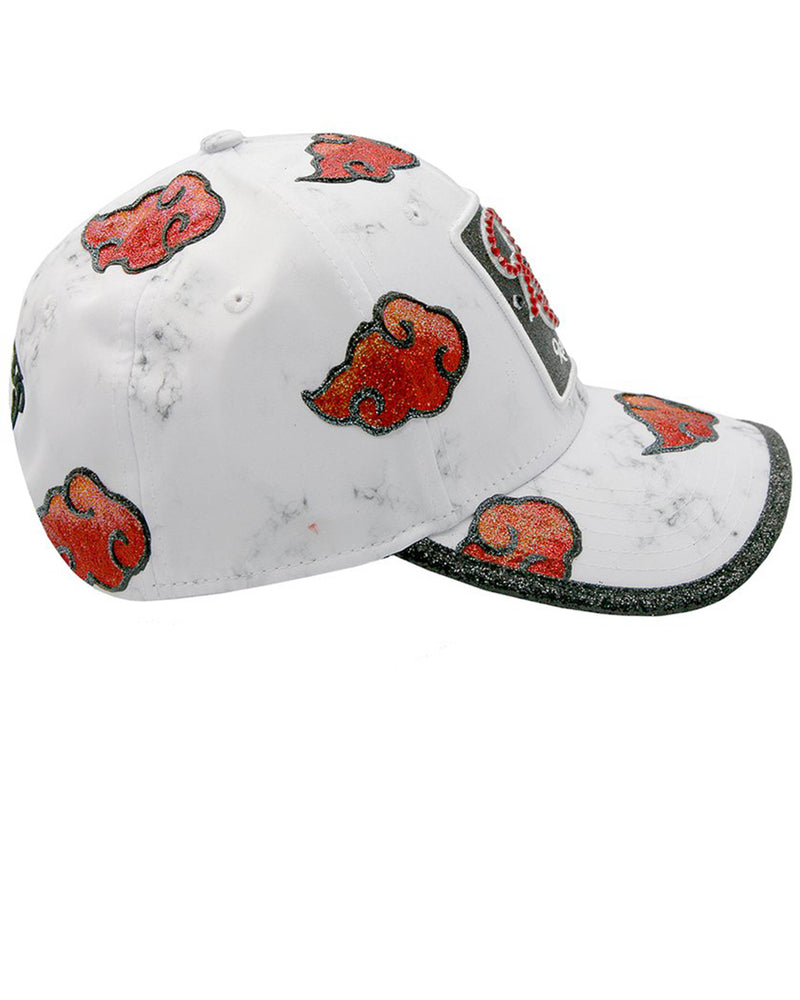 REDFILLS WHITE MARBLE AKATSUKI CAP 