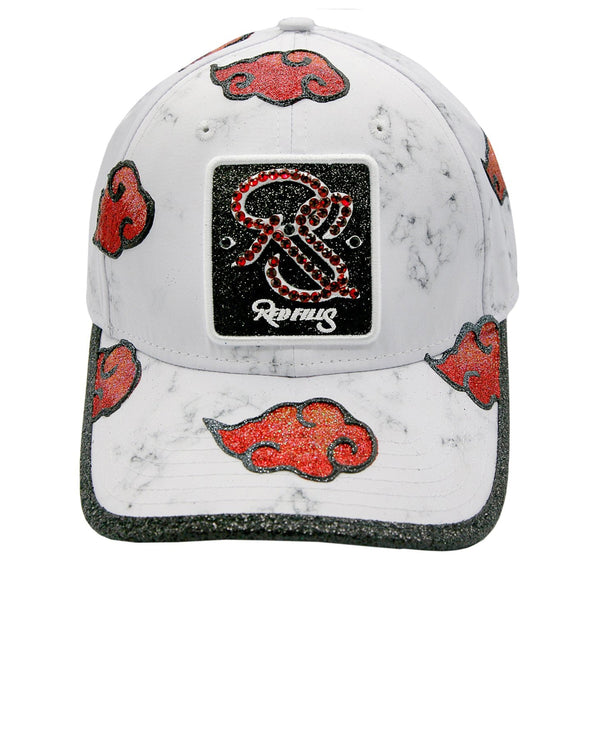 REDFILLS WHITE MARBLE AKATSUKI CAP 