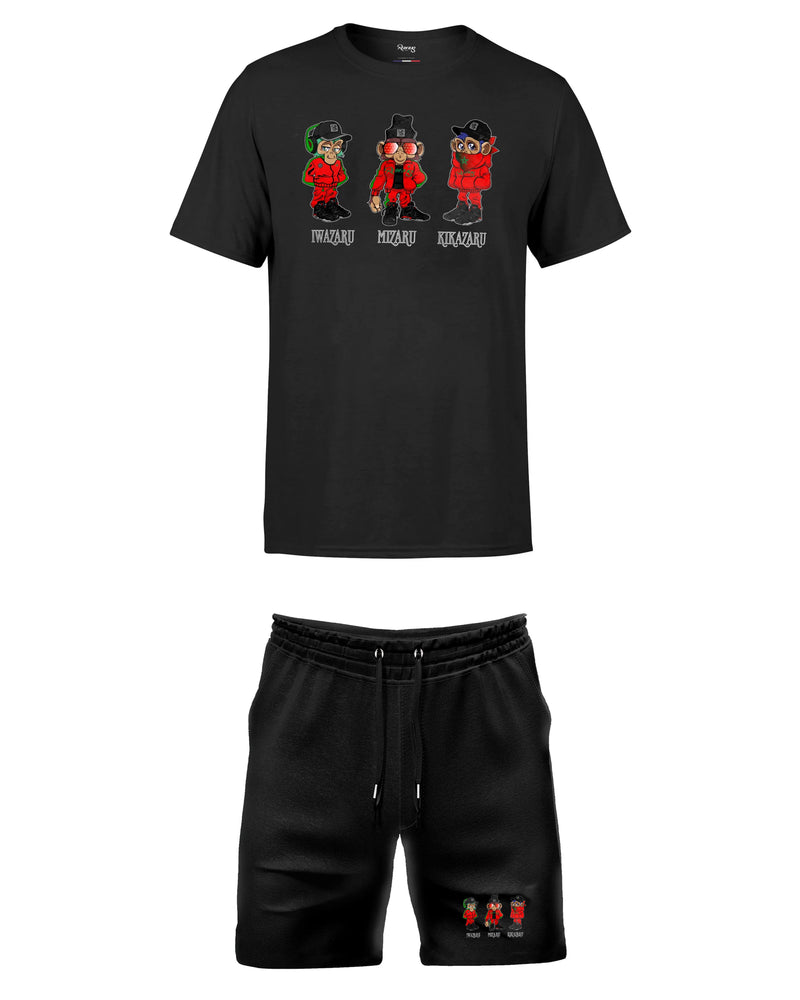 PACK REDFILLS TEE-SHIRT SHORT 3 SINGES MAROC