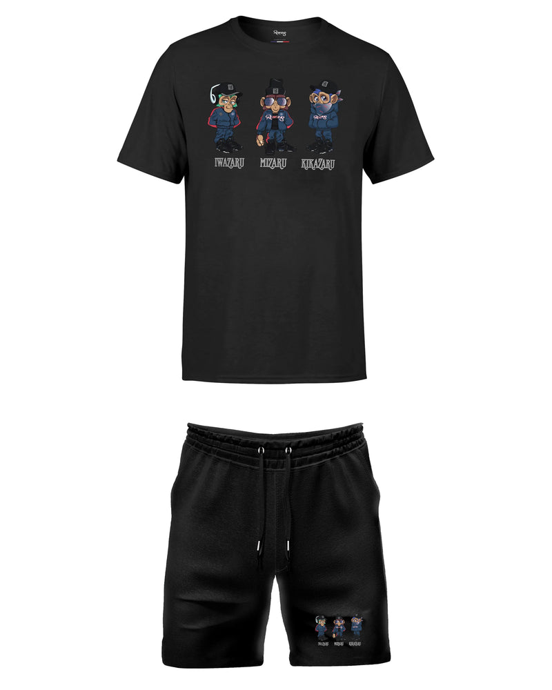 PACK REDFILLS TEE-SHIRT SHORT 3 SINGES PARIS