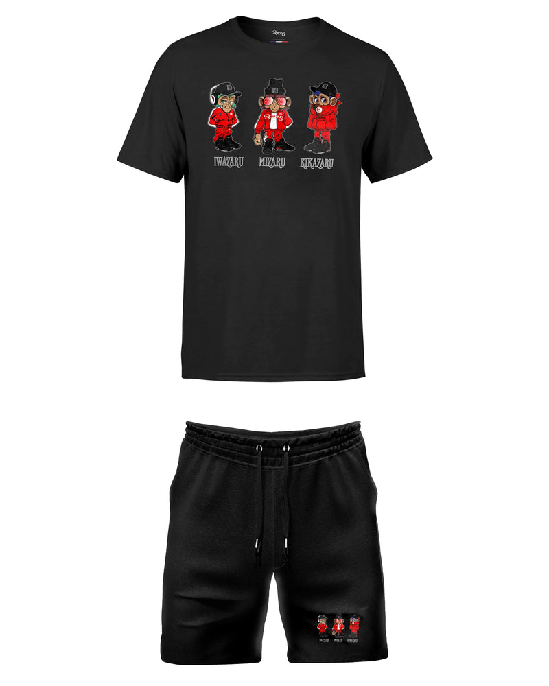 PACK REDFILLS TEE-SHIRT SHORT 3 SINGES TUNISIE