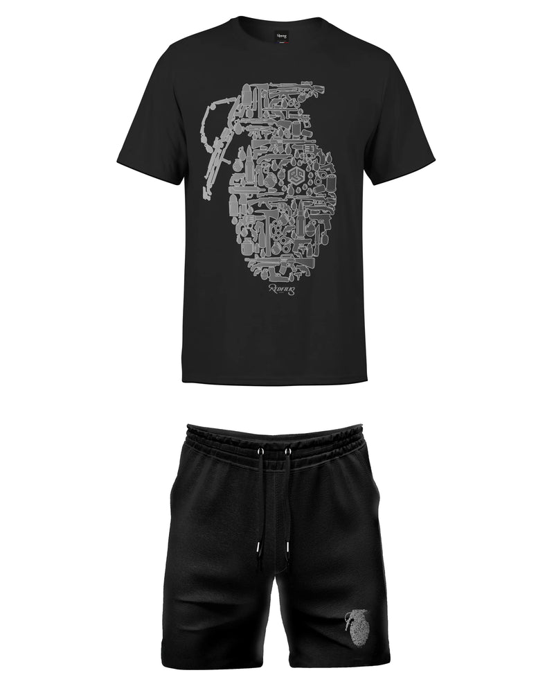 PACK REDFILLS TEE-SHIRT SHORT GBOMB BLACK SHADOW