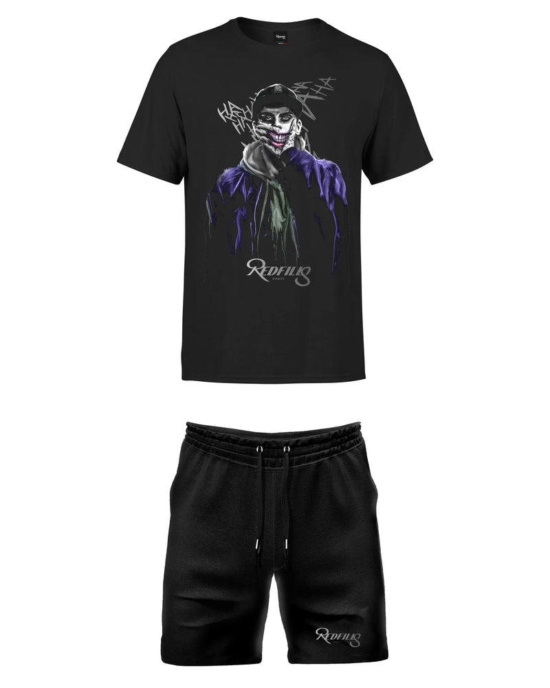 PACK REDFILLS TEE-SHIRT SHORT PSYCHO BLACK SHADOW