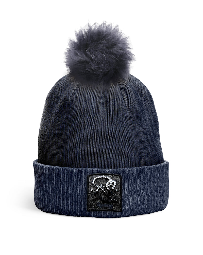 REDFILLS NAVY RS HIMALAYA POMPOM BEANIE